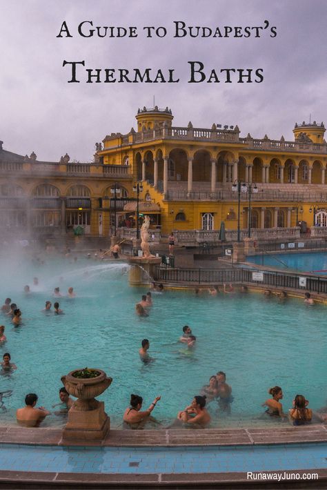 Budapest officially holds the title “City of Spas” since 1934. Baths were enjoyed before Ottoman period. Here is your guide to Budapest's thermal baths. via @runawayjuno Budapest Thermal Baths, Budapest Christmas, Bath Aesthetic, Thermal Baths, Winter Trip, Thermal Bath, Day Spa, Winter Travel, Spa Day