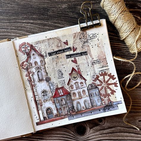 Instagram Sticker Journaling, Vicky Papaioannou, Travel Art Journal, Small Art, Art Journals, Travel Art, Art Journal, Mixed Media, Photo And Video