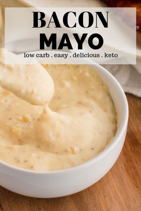 Bacon Mayo Recipe - Easy baconnaise recipe to put on your sandwiches or dip your pork rinds in! Keto and low carb - can even be adapted for the carnivore diet. www.ketofocus.com #baconmayorecipe Carnivore Diet Mayo, Keto Brick Recipe, Carnivore Diet Condiments, Carnivore Picnic Ideas, Easy Carnivore Recipes, Carnivore Diet Sauces, Carnivore Mayo Recipe, Conivore Diet Recipes, Carnivore Mayo