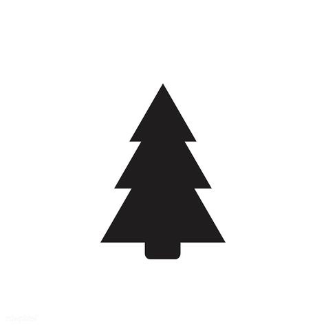 Christmas tree icon on white background | free image by rawpixel.com Christmas Tree Doodle, Christmas Tree Black And White, Silhouette Christmas Tree, Christmas Tree Icon, Doodles Christmas, Christmas Tree Outline, Christmas Tree Logo, Tree Black And White, Christmas Tree Black