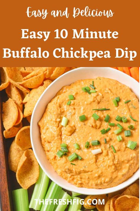 Buffalo Chickpea Dip, Vegan Buffalo Sauce, Chickpea Dip, Veg Appetizers, Buffalo Tofu, Buffalo Chickpea, Alpha Gal, Cream Cheese Recipes Dip, Meal Rotation