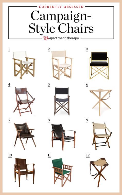 Post Image Campaign Furniture Plans, Camping Chair Design, Out Of Africa Style, Campaign Style Furniture, Nomadic Furniture, Design Campaign, Vintage Safari, Safari Chair, Campaign Furniture