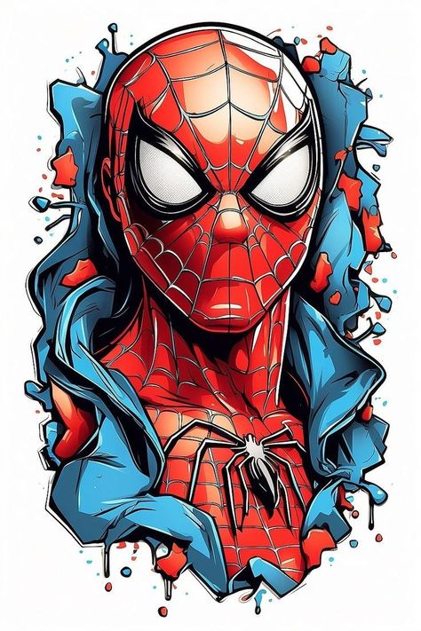 Spiderman Poster, Art Spiderman, Spiderman Comic Art, Bahasa Jepun, الفن الرقمي, Image Spiderman, Spiderman Drawing, Spiderman Cake, Marvel Spiderman Art