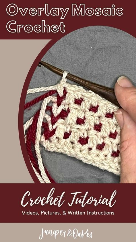 How to Crochet Overlay Mosaic Crochet Patterns — Juniper & Oakes Crochet Train, Two Color Crochet, Blanket Wall Hanging, Mosaic Crochet Patterns, Intarsia Crochet, Overlay Mosaic Crochet, Blanket Wall, Mosaic Knitting, Crochet Mosaic