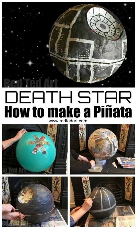 Star Wars Pinata, Camping Party Ideas, Star Wars Party Ideas, Decoracion Star Wars, Star Wars Activities, Star Wars Themed Birthday Party, Lego Star Wars Party, Star Pinata, Star Wars Theme Party