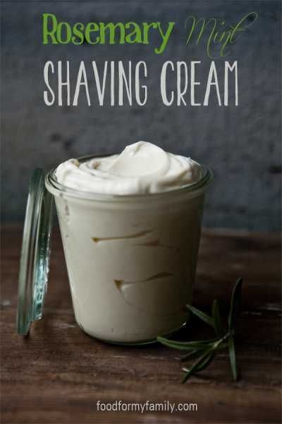 Homemade Rosemary Mint Shaving Cream #DIY #beauty Rosemary Diy, Diy Shaving Cream, Homemade Shaving Cream, Mens Shaving Cream, Lip Scrub Recipe, Diy Gifts For Men, Rosemary Mint, Homemade Face Masks, Homemade Face