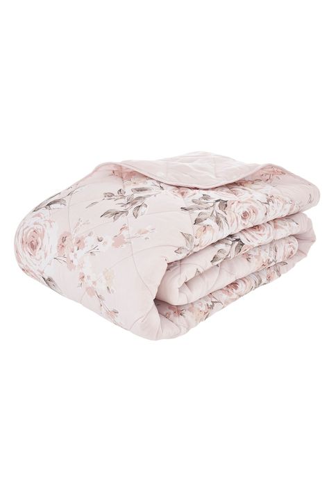 Catherine Lansfield Pink Reversible Canterbury Floral Quilted Bedspread King Duvet Set, Catherine Lansfield, Pink Color Schemes, Double Duvet, Glitter Print, King Duvet Cover, Bedspreads, Canterbury, Timeless Treasures