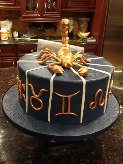 The Zodiac cake Zodiac Cake, Cake Cake, Cake Ideas, Scorpion, Birthday Cake, Cake, Birthday