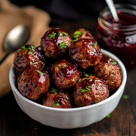 Venison meatballs are a tasty and hearty choice, bringing the rich flavor of game meat into bite-sized portions.