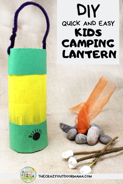 This quick and easy camping lantern craft for kids is so fun! Transform a water bottle into a perfect camp craft for use in school, at camp, or just fun pretend play! Make this camping lantern even funner by dropping in an electric tealight so it glows! My preschooler looooooveed this! #camping #kidscrafts #craftsforkids #pretendplay #lanterns #campingideas #campingcraft #thecrazyoutdoormama Lantern Crafts For Kids, Camping Preschool, Camping Theme Preschool, Camping Crafts For Kids, Couple Girls, Camping Activities For Kids, Games Outdoor, Camping Snacks, Lantern Craft