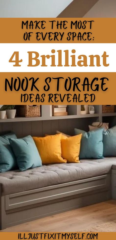 Transform awkward nooks into functional storage areas. Corner Storage Ideas, Clever Storage Ideas, Decluttering Ideas, Office Nook, Corner Storage, Unique Storage, Desk Height, Smart Storage, Clever Storage