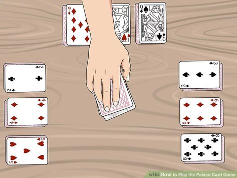 How to Play the Palace Card Game (with Pictures) - wikiHow Ascending Order, Low Card, Fun Card Games, Player Card, The Catch, Play 1, Played Yourself, Special Cards, Run Out