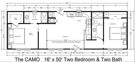 16x50 Tiny Home Floor Plan 16x50 Cabin Floor Plans, 16x40 Cabin Floor Plans, 14x40 Cabin Floor Plans, 16x40 Shed House Plans, 16x50 Shed House Plans, Tiny Home Floor Plan, Shed Floor Plans, Shed House, Metal Building House Plans