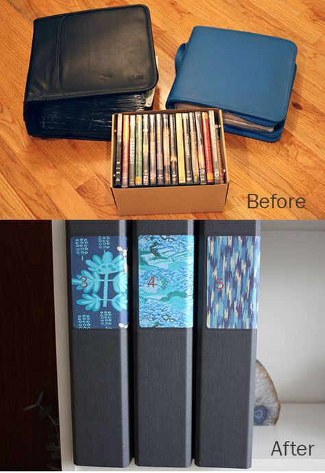 How To Organize CDs and DVDs in Standard Binders — Apartment Therapy Tutorials Cd Binder, Media Organization, Dvd Storage Ideas, Organize Dvds, Dvd Organization, Binder Storage, Cd Dvd Storage, Cd Diy, Organizing Life