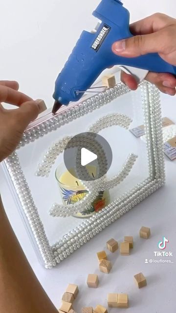 Lou Flores on Instagram: "Chanel Decoration DiY💕  Tag your friends & comment  #diy #chanel #makeup" Diy Chanel Decor, Diy Chanel Decor Dollar Stores, Diy Chanel Candle, Chanel Decoration, Chanel Candles, Lou Flores, Diy Tag, Chanel Decor, Chanel Makeup