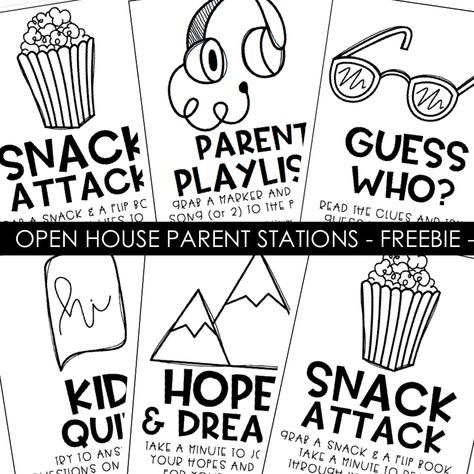 3 Secrets to the Best Elementary Open House Ever! - Create Inspire Teach Open House Games For Parents, Open House For 2nd Grade, School Open House Activities, Open House Games, Elementary Open House, Kindergarten Open House, Open House Ideas For Teachers, House Must Haves, Open House Treats