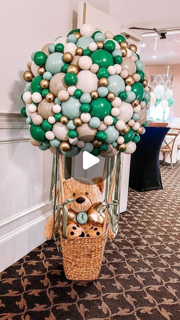 TableclothsFactory on Instagram: "'Hot air balloons are so time consuming, but It’s always so rewarding to see it all together.' - @mcdecorations #regram. Absolutely impressed by the effort put into this hot air balloon DIY! Such a creative and charming decor idea. Amazing job! 🎈✨ Be sure to tag @tableclothsfactory on your posts for the chance to be featured next! . . . . . . . . . . . . . . . . . . . . . #HotAirBalloon #DIYDecor #BalloonDecor #BalloonIdeas #PartyPlanning #PartyIdeas #EventDecor #EventStyling" Diy Hot Air Balloons, Balloon Basket, Hot Air Balloon Decorations, Diy Baby Gifts, Diy Gift Baskets, Easter Basket Diy, Hot Air Balloons, Balloon Diy, Balloon Art