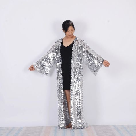 Sequin Kimono,silver Mermaid Sequin Festival Kimono,sequin Duster,rave Clothing, Burning Man,festival Outfit,disco Sequin Kimono,rave Kimono - Etsy Canada Rave Kimono, Sequin Duster, Festival Kimono, Wedding Glitter, Galaxy Wedding, Sequin Kimono, Rave Clothing, Silver Mermaid, Burning Man Festival