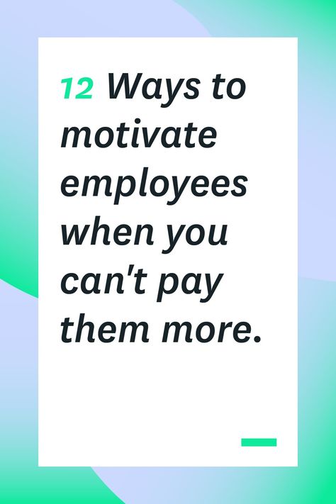 If you want to motivate your employees but can’t afford to pay them more, try these cost-effective ways to increase their engagement and job satisfaction. Motivational Management Quotes, Motivate Team Employee Motivation, How To Motivate Your Team At Work, Employee Fun Fact Sheet, Motivation Ideas For Employees, Motivate Your Team At Work, Free Employee Appreciation Ideas, Employee Motivation Ideas, Workplace Incentives