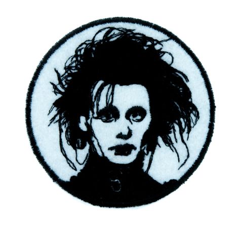 - Edward Scissorhands Iron on Patch - Cotton / Nylon - Well made, greatly embroidered and neatly stitched. - Just iron on any fabric you like - Turn your ordinary clothes or bags into something that stands out - Measurements : 3" inches x 3" inches Gothic Umbrella, Punk Posters, Iron Patches, Patch Ideas, Holiday Clothing, Punk Patches, Edward Scissorhands, Cool Patches, Gothic Clothing