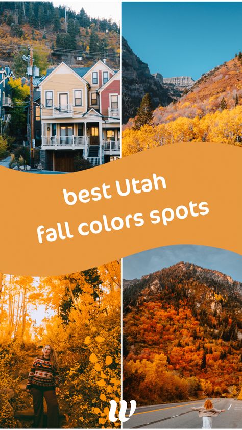 Utah Fall Colors: 14 Insanely Beautiful Places To Find Fall Foliage Utah Fall Aesthetic, Utah Autumn, Utah Fall, Ogden Utah, Provo Utah, Logan Utah, Us Travel Destinations, Single Photo, Best Places To Travel