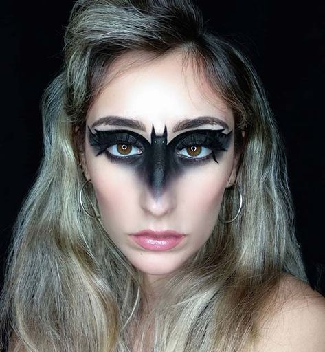 Bat Makeup, Masquerade Makeup, Makeup Ideas For Halloween, Vampire Makeup Halloween, Holloween Makeup, Dark Eye Makeup, Vampire Makeup, Stylish Makeup, Halloween Eye Makeup