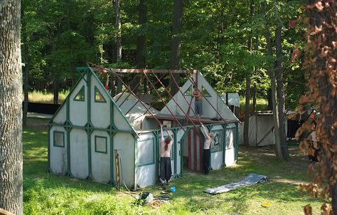 Sca Camping, Camping Inspiration, Event Props, Some Day, Prepper Survival, Cottage In The Woods, Shipping Container House, Tudor House, Camping Glamping