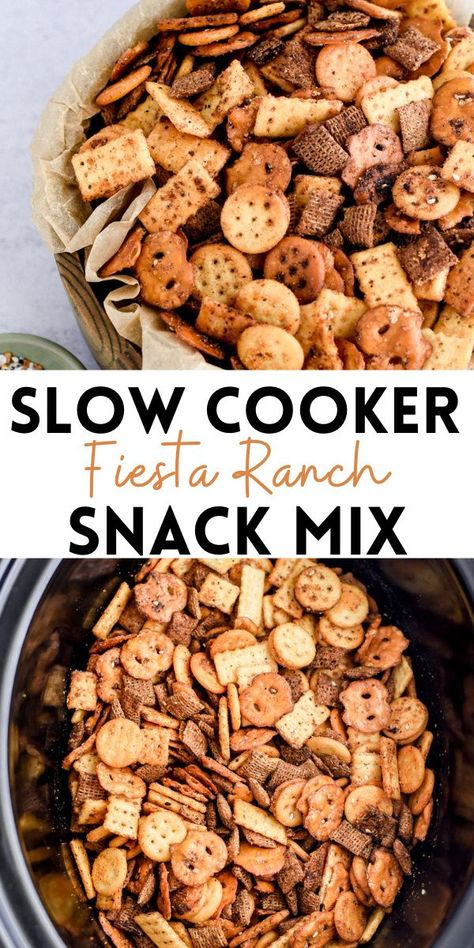 Football and the holiday season call for easy snacks that everyone will adore, and this Slow Cooker Fiesta Ranch Snack Mix is just that. Ranch Chex Mix Recipes, Crockpot Snacks, Fall Snack Mixes, Easy Snack Mix, Winter Snack, Trail Mix Recipes, Chex Mix Recipes, Fall Snacks, Appetizers Easy Finger Food