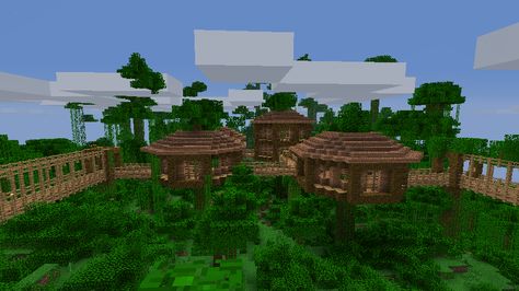 Imgur: The most awesome images on the Internet Jungle Mc House, Minecraft Tree Farm Layout, Jungle Village Minecraft, Minecraft Jungle Village, Jungle Houses, Minecraft Jungle House, Amazing Minecraft Houses, Minecraft Treehouses, Jungle Treehouse