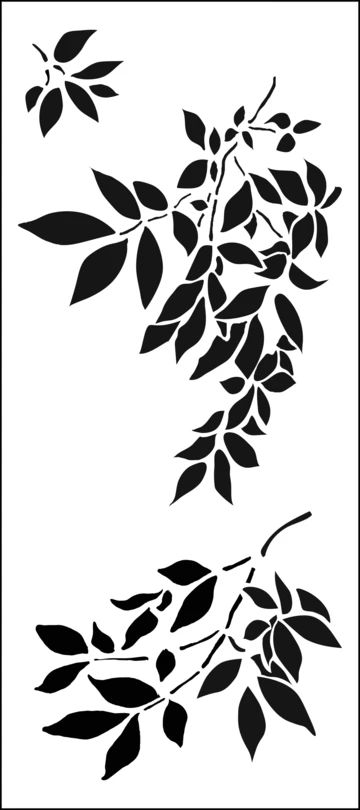 Leaves Stencil, Seni Mural, Leaf Stencil, Everyday Art, Stencil Templates, Flower Stencil, Stencil Pattern, Stencil Patterns, Stencil Template