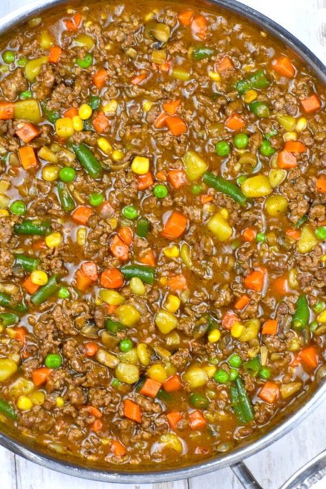 Minced Beef Recipe, Minced Beef Recipes Easy, Ground Beef And Vegetables, Beef Gravy Recipe, Wine Tasting Food, فاصوليا خضراء, Ground Lamb Recipes, Australian Recipes, Savoury Mince