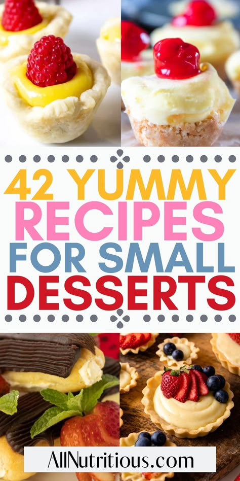 Fun Dessert Ideas, Dessert Recipes For A Crowd, Mini Dessert Easy, Mini Desert, Muffin Cups Recipes, Finger Desserts, Recipes For A Crowd, Sweet Appetizer, Mini Dessert Recipes