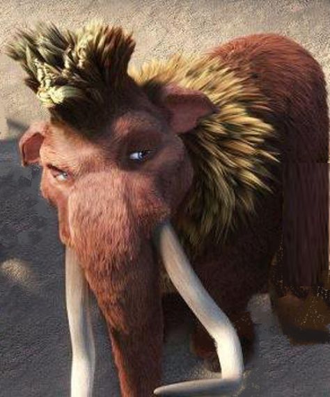 Ice Age: Continental Drift - Ethan (Aubrey Graham) is a teenage woolly mammoth who takes a liking to Peaches. He is shown to be shallow, and he  and his group don't really use common sense. Ice Age Mammoth, Ice Age Funny, Ice Age Continental Drift, Ice Age 4, Ice Age Movies, Aubrey Graham, Sid The Sloth, Continental Drift, Blue Sky Studios