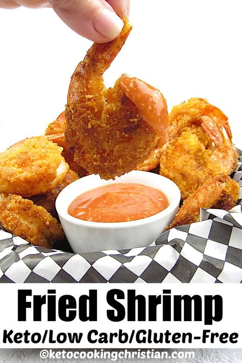 Low Carb Breading For Frying, Gluten Free Fried Shrimp, Keto Fried Shrimp, Keto Fried Fish, Keto Batter For Frying, Gluten Free Breaded Shrimp, Keto Cocktail Sauce For Shrimp, Low Carb Fried Shrimp, Keto Fried Fish Pork Rinds