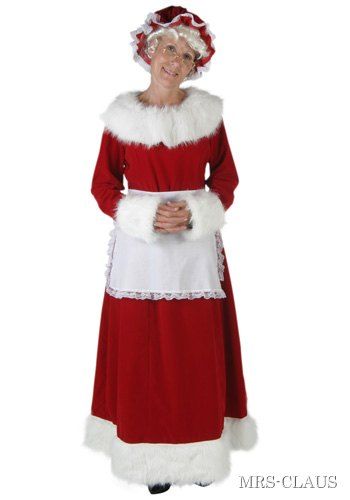 Deluxe Mrs Claus Costume Take a trip to the North Pole with this deluxe Mrs Claus costume! The women's costume includes a red velvet dress that zips up the Christmas Gift Costume, Mrs Claus Costume, Mrs Claus Outfit, Cozy Dress Outfit, Santa Claus Costume, Santa Dress, Santa Suits, Red Velvet Dress, Santa Clause