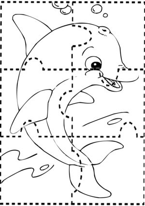 Fish Puzzle Free Printable, Turtle Printable, Dolphin Craft, Patterns Coloring Pages, Create Your Own Puzzle, Free Printable Puzzles, Theme Board, Autumn Animals, Farm Animal Coloring Pages