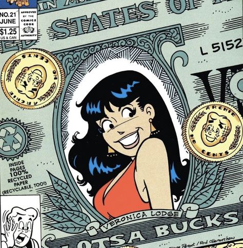 The Archies Aesthetic, Veronica Lodge Comic, Riverdale Comics, Archie Comic Books, Richie Rich, Betty And Veronica, Veronica Lodge, Comic Book Pages, Picture Collage Wall