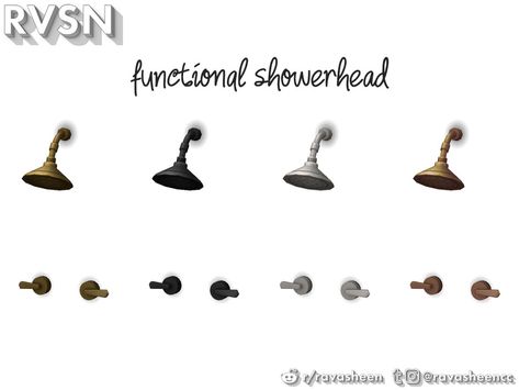 Shower Sims 4, Waterfall Shower Head, Retro Rv, Free Sims 4, Waterfall Shower, Art Deco Bathroom, Deco Bathroom, Keep It Clean, Diy Shower