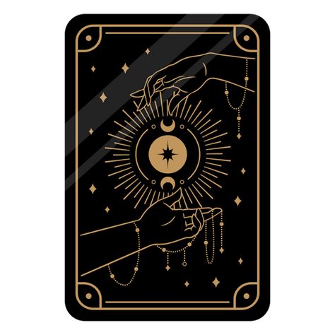 Black tarot card PNG Design Tarot Back Design, Tarot Cards Png, Tarot Design, Card Png, Design Maker, Drawing Inspo, Visiting Cards, Design Ad, Png Design