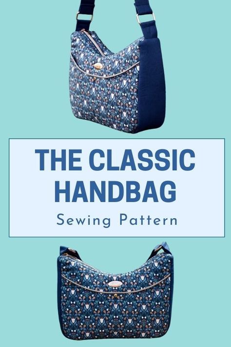 THE CLASSIC HANDBAG SEWING PATTERN - Sew Modern Bags Free Purse Sewing Patterns, Purse Patterns Free Sewing Handbags, Diy Purse Patterns Free, Free Bag Patterns To Sew, Handbag Sewing, Purse Patterns Free, Sewing Handbag, Handbags Patterns, Handbag Sewing Patterns