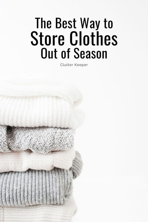 Find out how to declutter and organize your wardrobe during seasonal changes, whether you have a small or large space. Keeping your garments clean and safe year after year is easy with these practical storage solutions. Storing Out Of Season Clothes, Best Way To Store Clothes, Folding Tips, Family Organization, Declutter And Organize, Seasonal Changes, How To Declutter, Storing Clothes, Winter Ideas