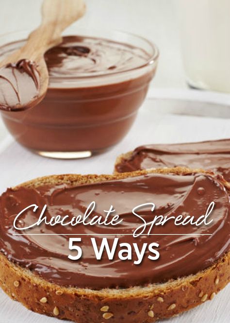 Spreads For Sandwiches, Homemade Chocolate Spread, Chocolate Spread Recipe, Sweet Spreads, Bagel Spread, Make Your Own Chocolate, Chocolate Bread, Chocolate Spread, Chocolate Sandwich