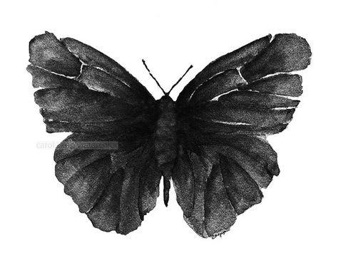 . Black Butterfly Tattoo, See Tattoo, Art Papillon, Tattoo Butterfly, Arrow Tattoos, Music Tattoos, Butterfly Painting, Butterfly Watercolor, Black Butterfly