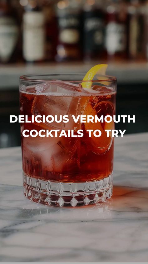 Looking to elevate your cocktail game? Explore the world of vermouth cocktails! From classic recipes like Negronis and Manhattans to creative concoctions, vermouth adds depth and complexity to any drink. Discover new flavors, impress your guests, and become a home mixologist in no time with these delightful vermouth cocktail ideas. Whether you prefer sweet or dry vermouth, there's a recipe out there waiting for you to shake things up. Cocktails With Vermouth, Drinks With Vermouth, Dry Vermouth Cocktails, Vermouth Drinks, Sweet Vermouth Cocktails, Vermouth Cocktails, Cider Cocktail Recipes, Vermouth Cocktail, Fluff Desserts