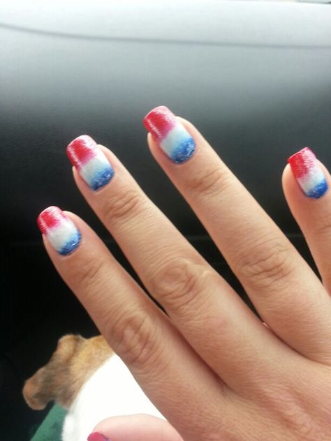 Red white n blue ombre nails. Fun for 4th of July Red White And Blue Nails Ombre, Blue And Red Ombre Nails, Red White And Blue Ombre Dip Nails, Fourth Of July Ombre Nails, Red White And Blue Floral Nails, Red White And Blue Nails Dip Powder, 4th Of July Ombre Nails, Red White Blue Ombre Nails, Red And Blue Ombre Nails