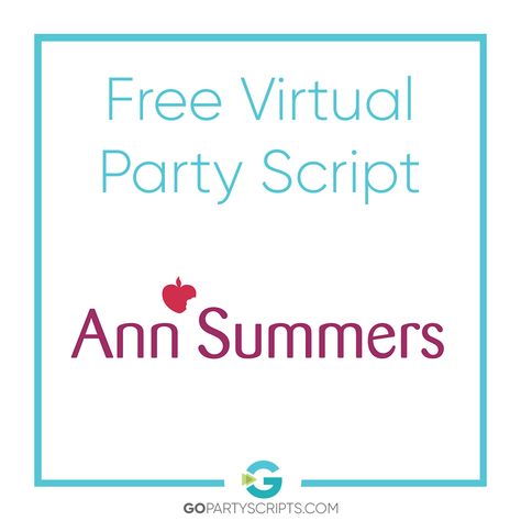 Your first Party Script is on the house. Find out how to host a killer #annsummers virtual party using one of our done-for-you Virtual Party Script Packages. Simply copy and paste your way to sales. Check out your first themed Ann Summers Virtual Party Script - it's FREE! #directsales #facebook #facebookparty #mlm #wahm