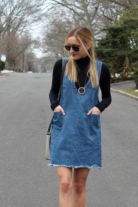 Denim Jumper Dress Outfit, Jumper Dress Outfit, 2023 Lookbook, Tokyo Trip, Denim Dress Outfit, Jumper Denim, Denim Jumper Dress, Boxer Pants, Blue Denim Dress