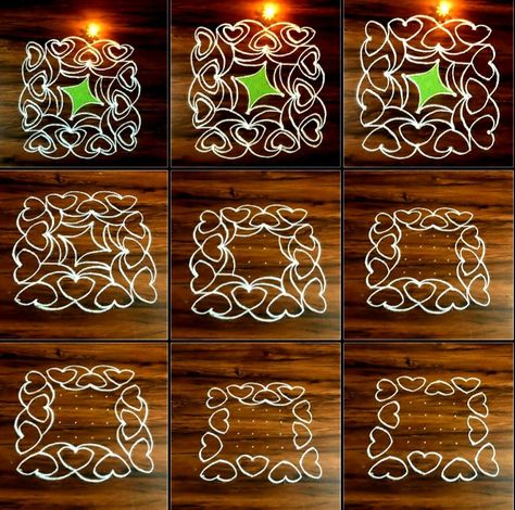 Dot Rangoli, Dots Rangoli, Kolam Design, Simple Rangoli Designs Images, Rangoli Patterns, Rangoli Designs Images, Rangoli Designs With Dots, Rangoli With Dots, Beautiful Rangoli