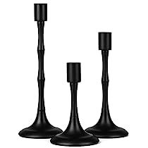 Farmhouse Candlesticks, Stick Candle Holder, Black Candlestick Holders, Farmhouse Candle, Black Taper Candles, Black Candle Holders, Farmhouse Candles, Black Candle, Gorgeous Centerpieces