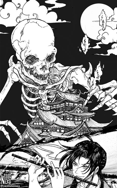 Japanese Urban Legends, Skull Reference, Skeleton Drawings, Japanese Mythology, Huggy Wuggy, Samurai Champloo, Japanese Folklore, Mo Dao Zu Shi, Average Person